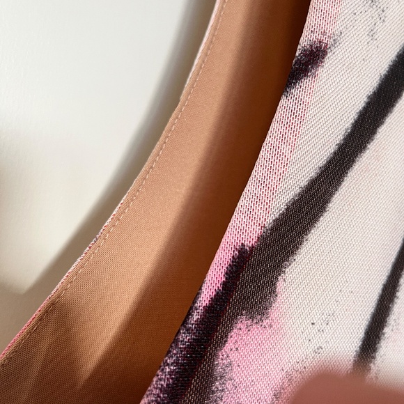 Sleeveless mesh dress with collar fully lined - Picture 3 of 12